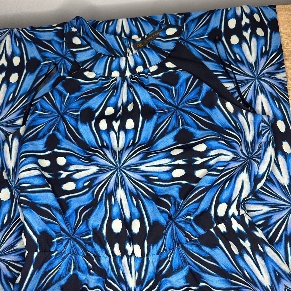 Outback Red Blue Print Maxi - S - Picture 6 of 11